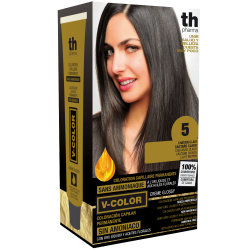 Hair farbe V-color no.5 (hellbraun)-heimtrikot mit shampoo und hair maske free