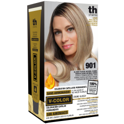 Hair farbe V-color no.901 (Super Platin Asche)-heimtrikot mit shampoo und hair maske free